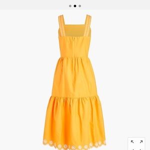 J. Crew embroidered scalloped dress - size 2